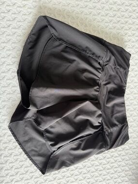 Black Athletic High-Waist Shorts